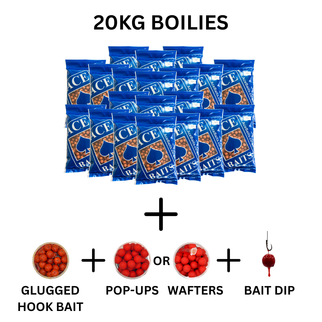 20kg Bait Bundle – Boilies, Hookbaits, Dip & Pop-Ups or Wafters