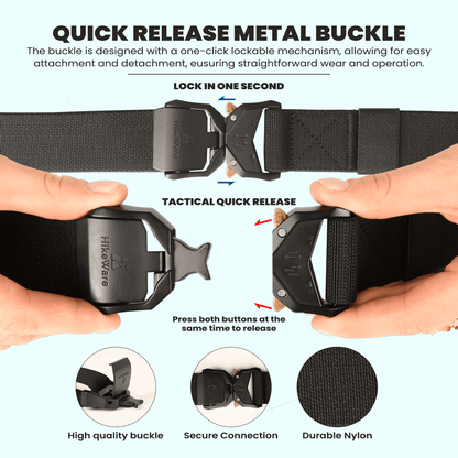 HikeWare Tactical Nylon Hiking Belt