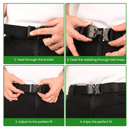 HikeWare Tactical Nylon Hiking Belt