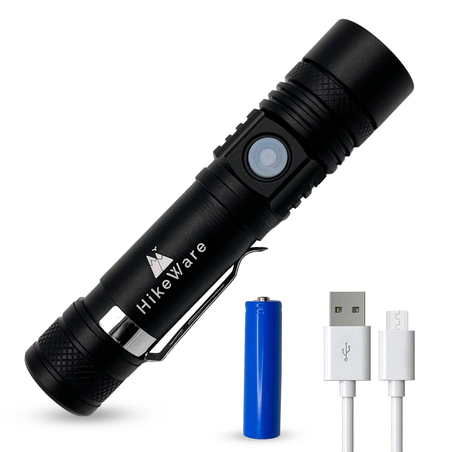 HikeWare Ultra Bright LED Pocket Flashlight - 2000 Lumens - Ace Baits